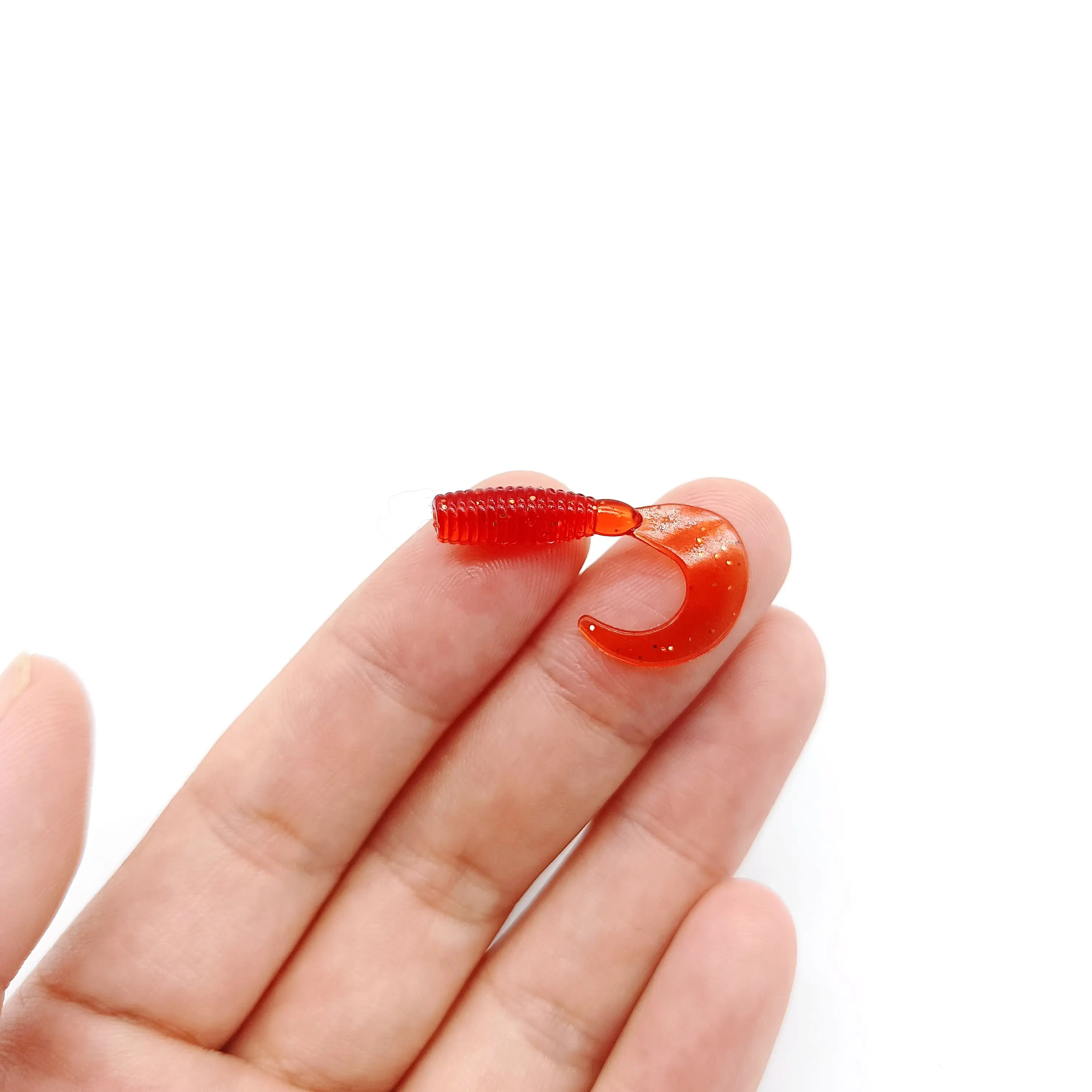 DUODUOYU 10 Uds Mini señuelo de pesca suave cebo de silicona 0,4g/30mm Artificial Swimbait Jig Wobbler cebo de lubina aparejos de pesca - imagen 3