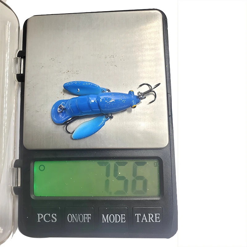 TAKEDO RL08 Lobster Run señuelo de pesca Material ABS Swimbait 70mm 7g señuelo duro de camarones con 8 #   Anzuelo triple Wobbers Snakehead Carpa - imagen 3
