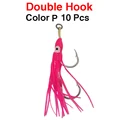 P 10Pcs Double Hook
