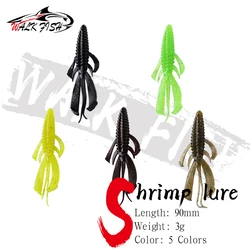 WALK FISH Crazy Flapper Shrimp – Señuelo blando TPR para lubina