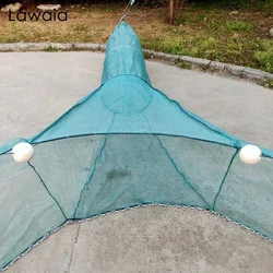 Jaula plegable para camarones Lawaia – cadena hierro y flotador espuma