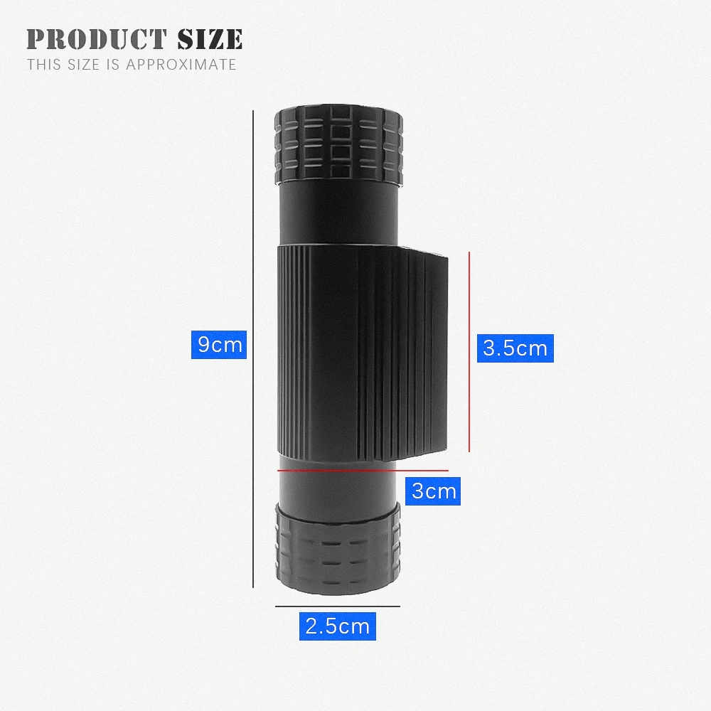 Mini faro LED frontal recargable USB-C – Luz blanca y azul para pesca - imagen 3
