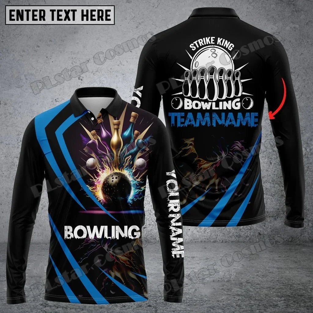 Strike King polo manga larga – Camiseta 3D personalizada pesca deportiva