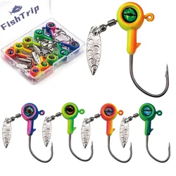 FishTrip Ganchos con Spinner Hoja Sauce – Agua Dulce y Salada
