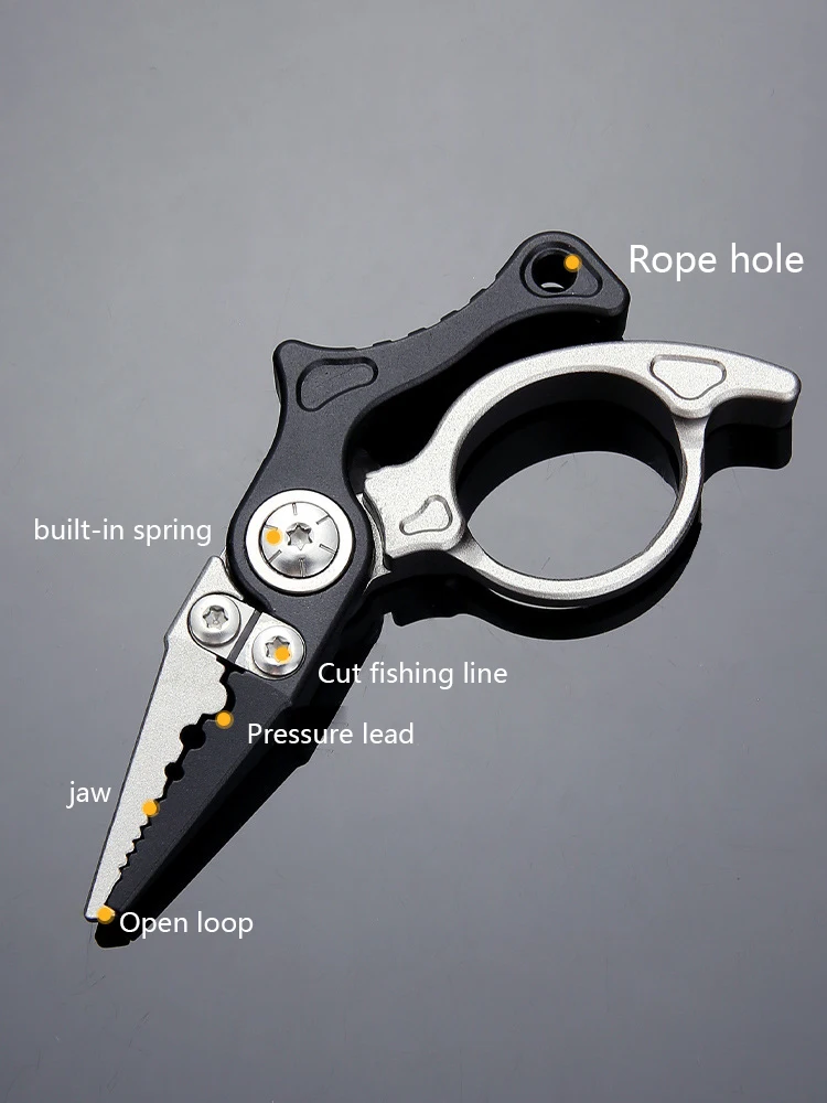 ‌ Mini alicates de pesca con mosca, herramienta de señuelo de aleación de aluminio, alicates de pesca de corriente multifuncionales compactos - imagen 4