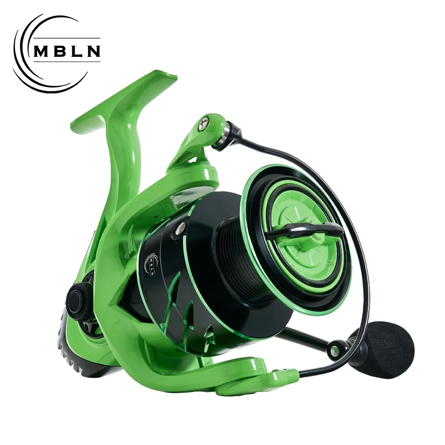 Carrete giratorio MBLN de aluminio liso para pesca con señuelo - imagen 3
