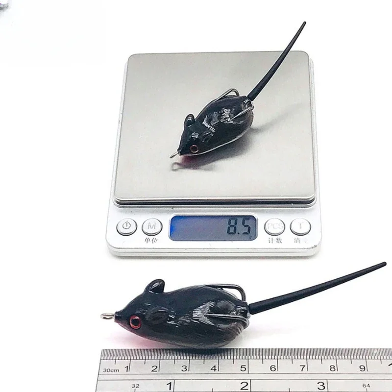 Señuelo de ratón de plástico suave para pesca, cebo Artificial de rana, Swimbait, Jerkbait, Wobblers, Topwater, Lucio - imagen 5