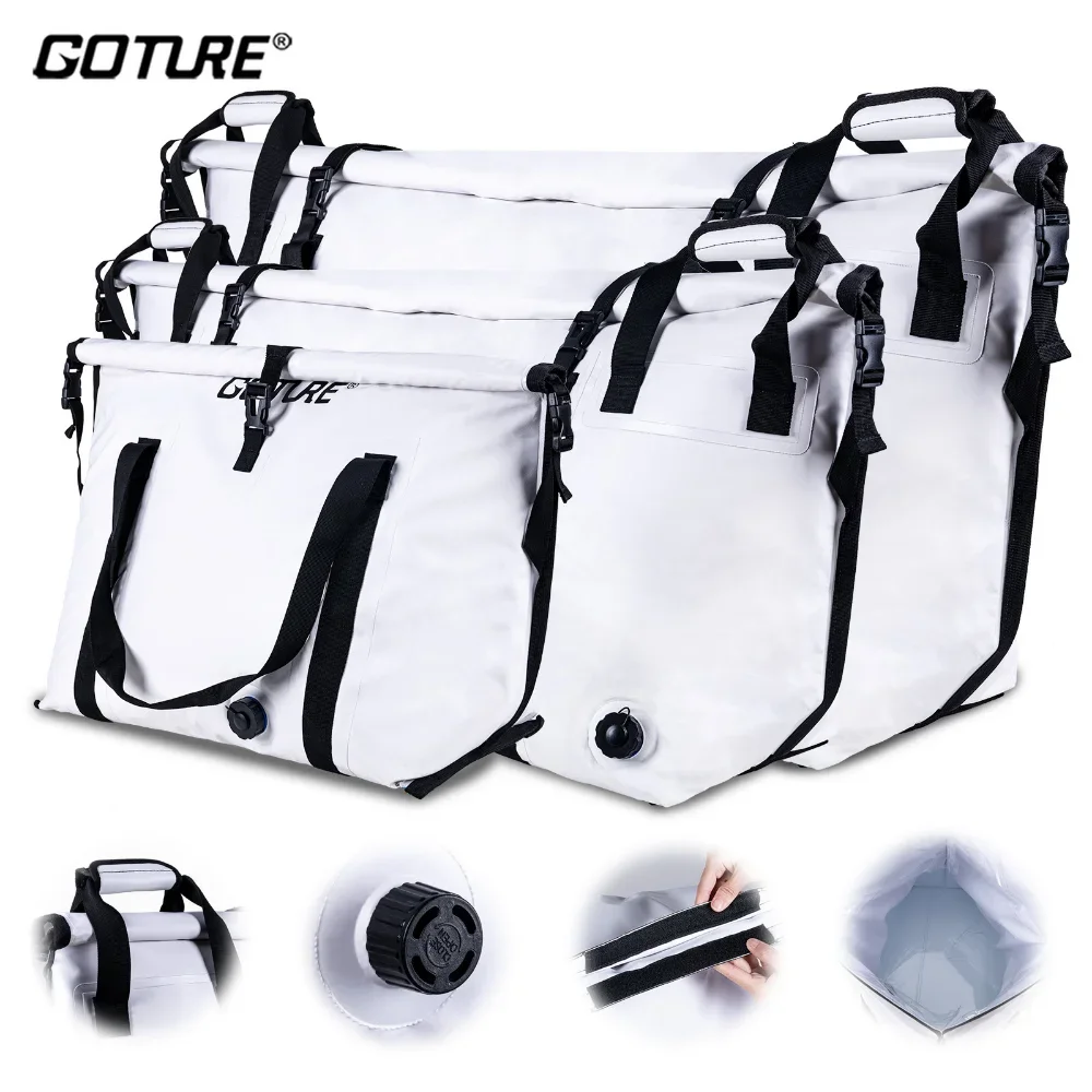 Goture Nevera de pesca isotérmica impermeable – Portátil para barco