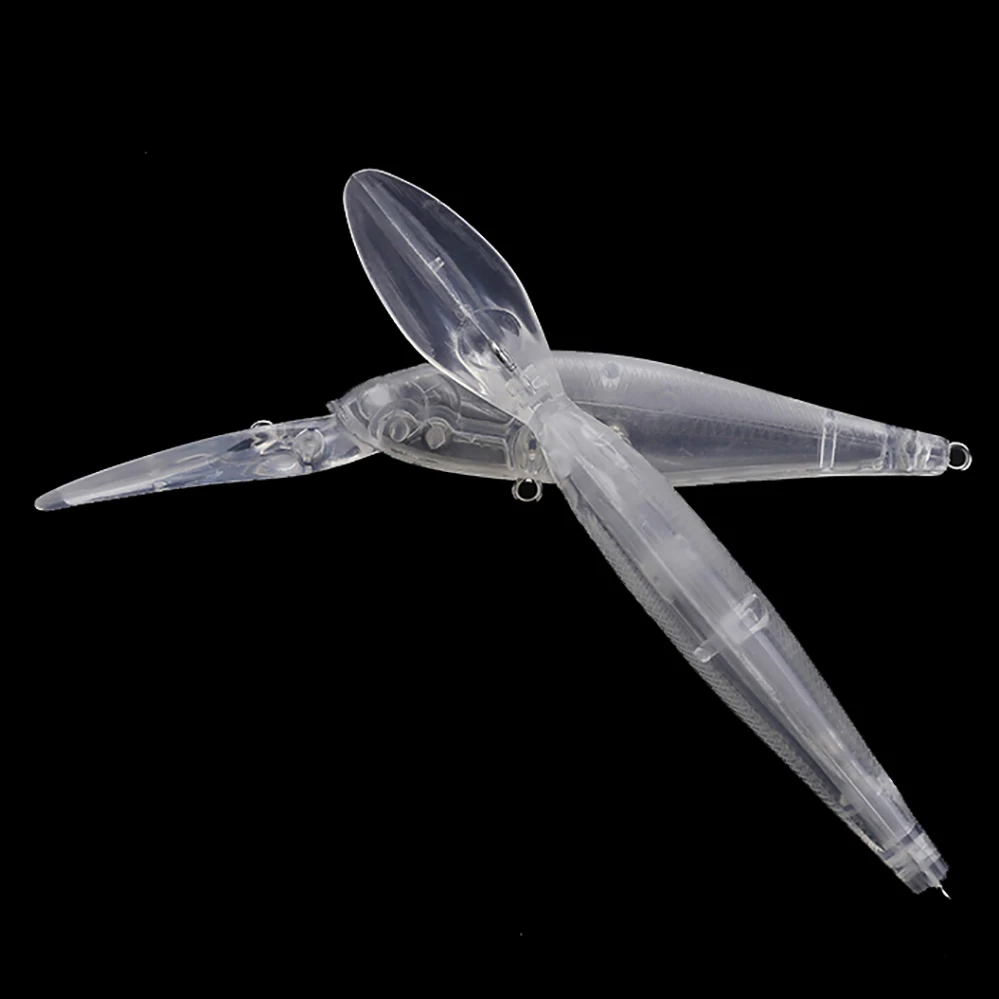 Chan'sHuang-Señuelos de Pesca sin pintar, 20 piezas, 115mm, 8,5g, Minnow, manivela, Wobbler, Jerkbait flotante, cebos de pesca en blanco - imagen 5