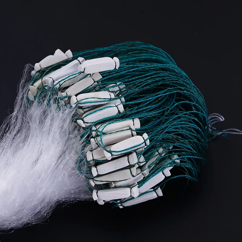 Trampa de red para peces, malla de una sola capa, pesca de carpa, pesca de agua dulce, artículos de monofilamento, Material de equipo flotante - imagen 3