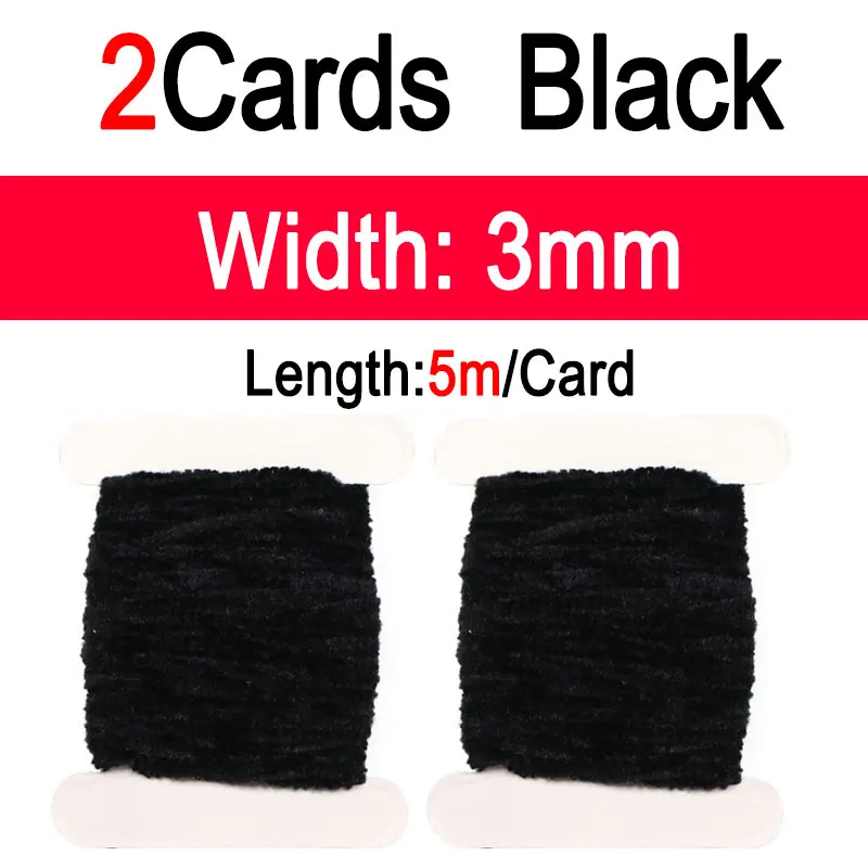 2pcs Black 3mm