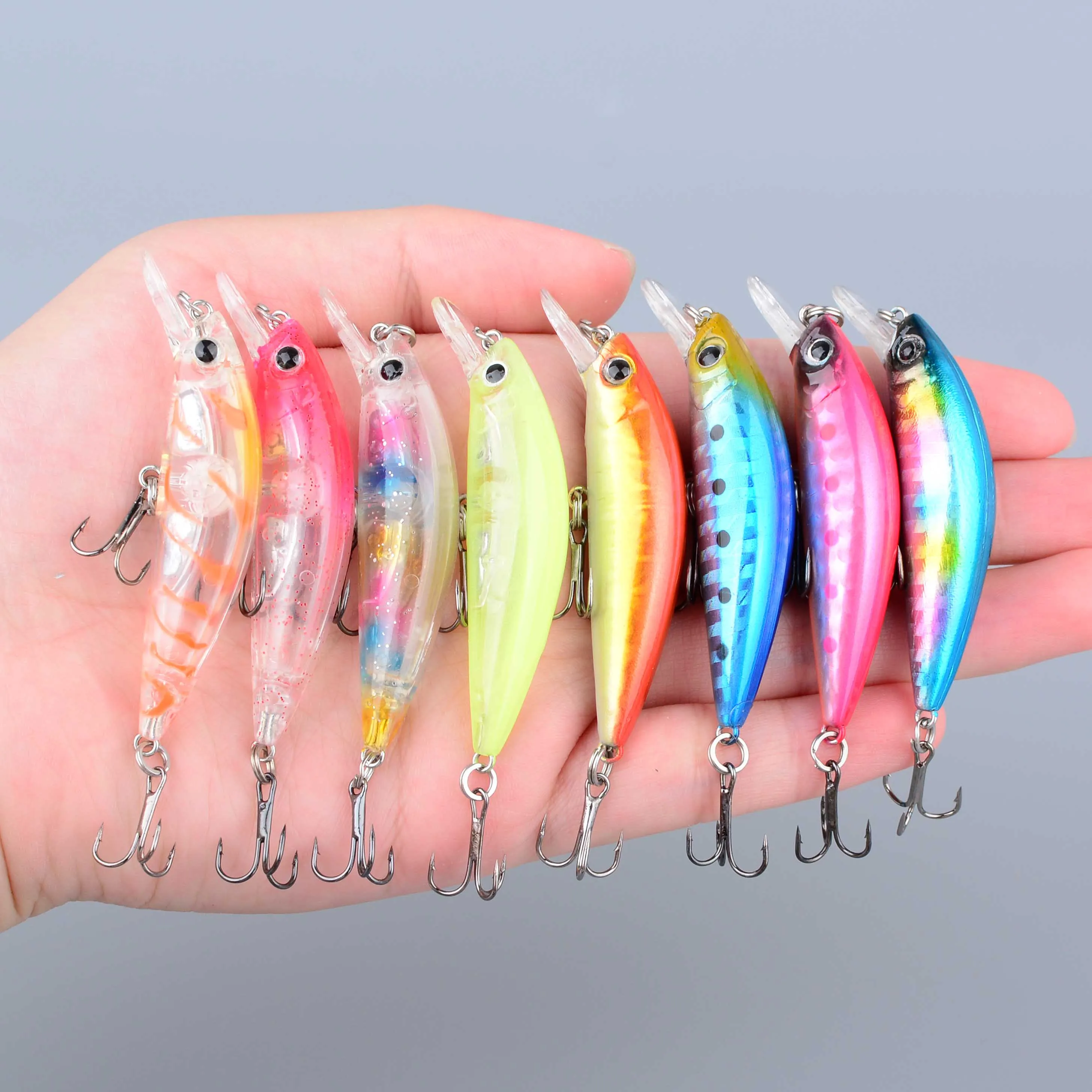Señuelos Crankbait Minnow artificiales de cebo duro para spinning - imagen 2