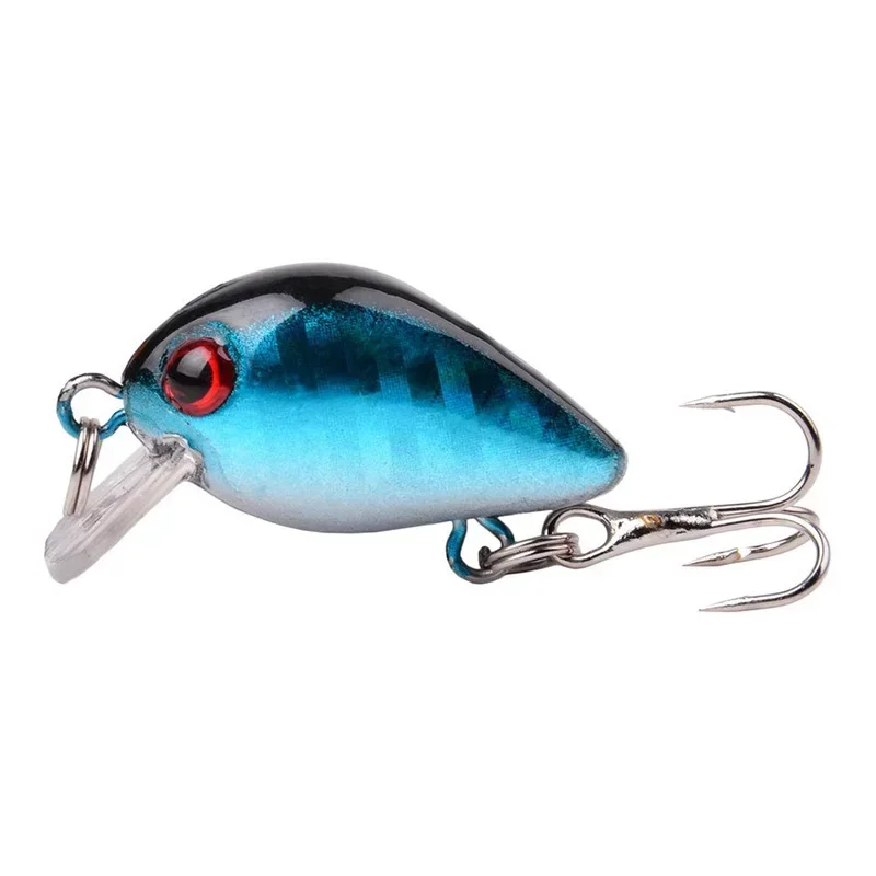 1 unidad de Mini Señuelos de Pesca con manivela, 2,8 cm, 2g, cebo duro que se hunde, plantilla Wobbler, Swimbait, Crankbait, carpa, lubina rayada, aparejos de Pesca - imagen 5
