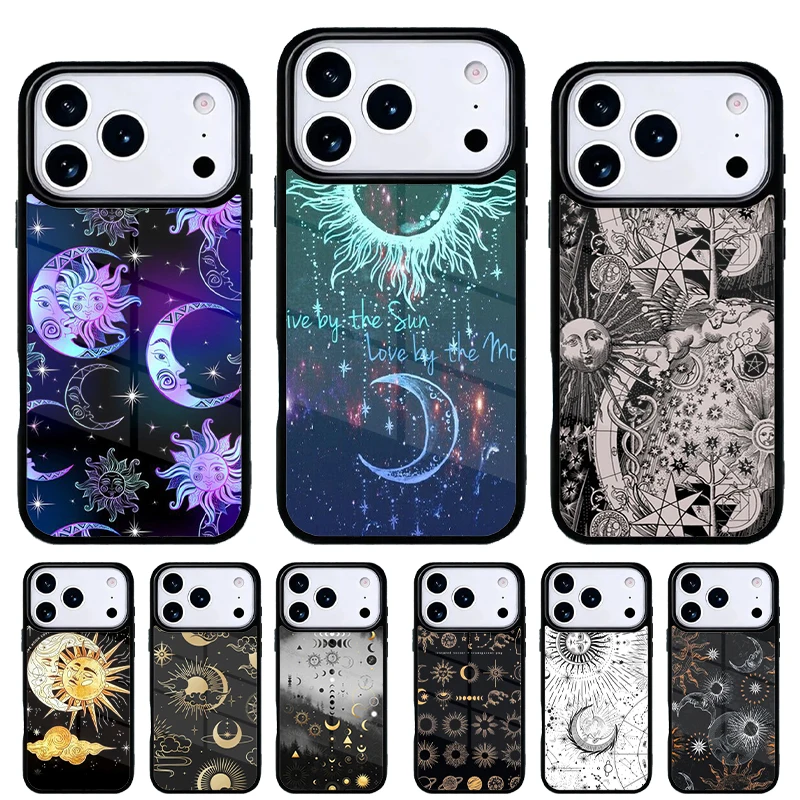Funda iPhone Luna y Sol – Carcasa trasera compatible Pro Max