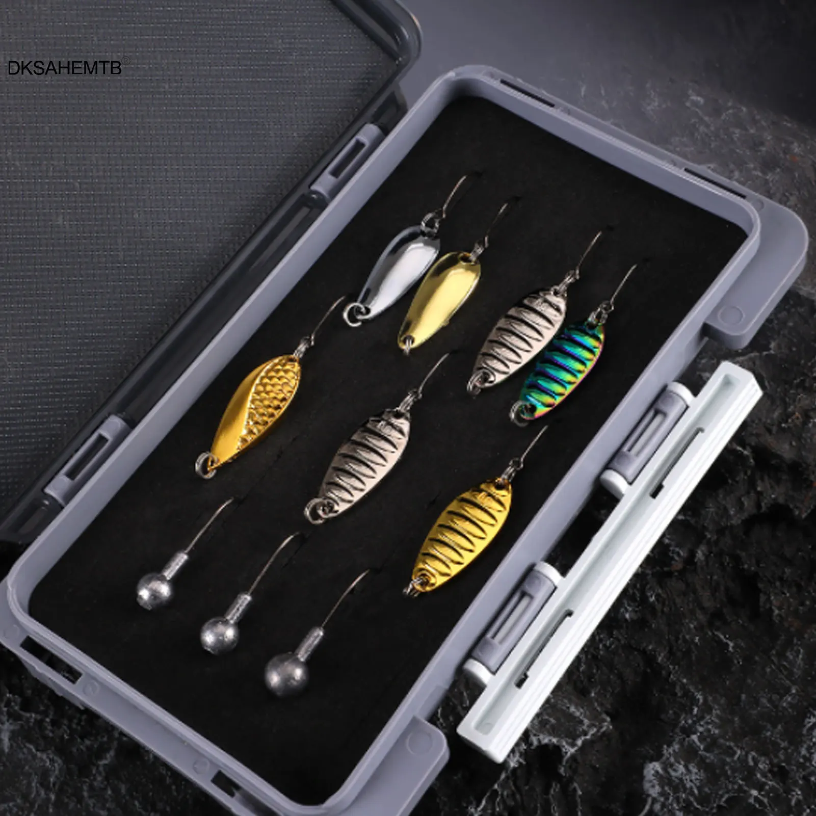 Caja impermeable para señuelos – Estuche organizador rígido de pesca - imagen 5
