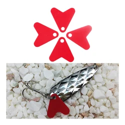 Luya Tentación Señuelo de Pesca Tiras Rojas con Purpurina