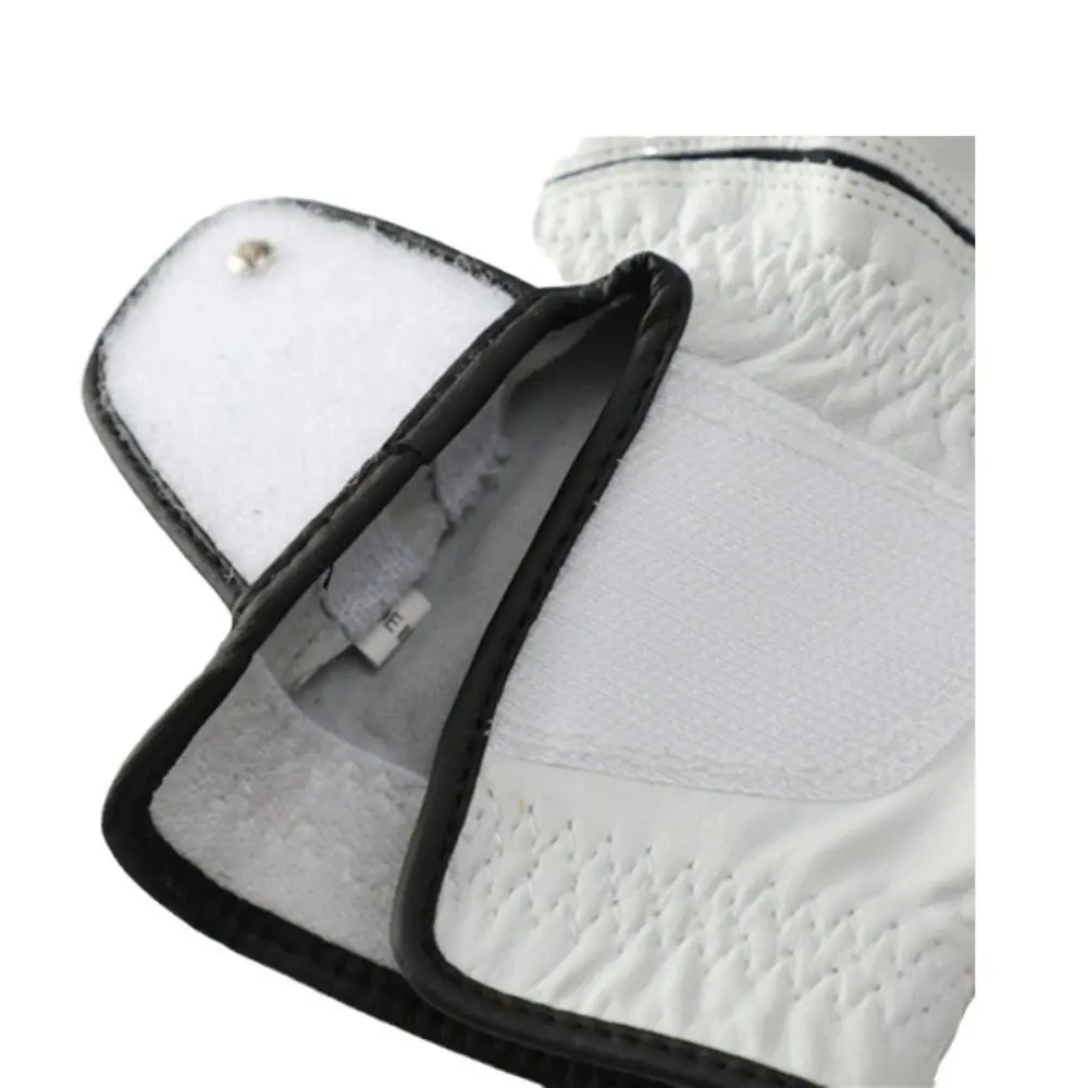 Guante de Golf deportivo de piel de oveja para hombre, guante de Golf de cuero blanco de una sola mano izquierda, accesorios de Golf transpirables antideslizantes para hombre - imagen 5