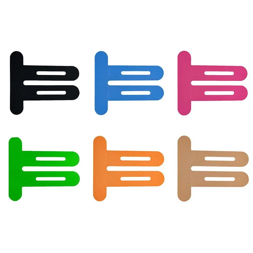 Cinta de kinesiología precortada transpirable, Material de algodón, cinta deportiva transpirable precortada, soporte elástico y estabilidad, 2 uds. - imagen 3