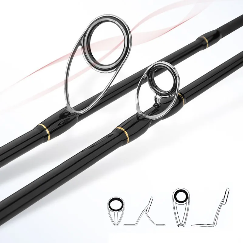 Caña de pescar ultrardura de carbono M + MH, caña de pescar giratoria/fundición de largo alcance, cebo de caña de mar, peso 5-30g, plantilla de surf - imagen 5