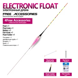 Flotador Eléctrico Nano Luminoso – Boya con Tubo y Anzuelos