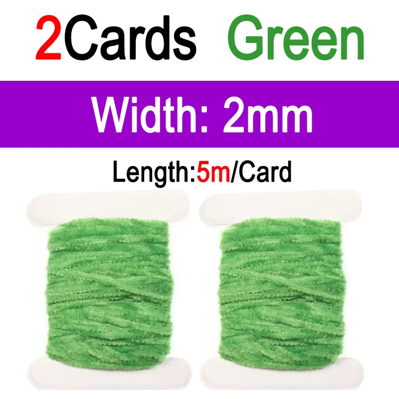 2pcs Green 2mm