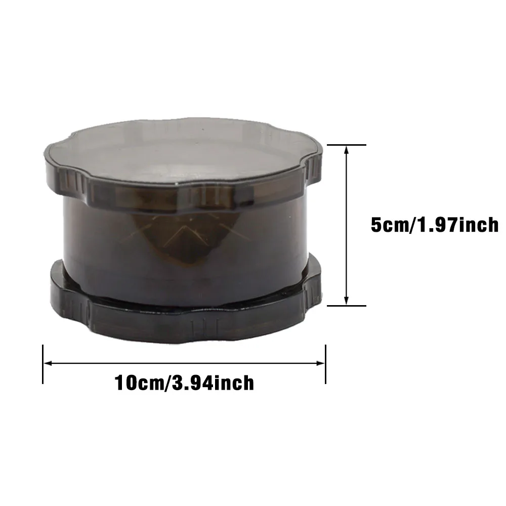 Caja de cebo de molienda portátil, pistola de plástico para pesca de carpa, trituradora de cebo de pesca de Color humo, trituradora de cebo, herramientas de pesca - imagen 5