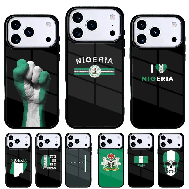 Funda bandera Nigeria para iPhone 17 Air 16e – Carcasa trasera