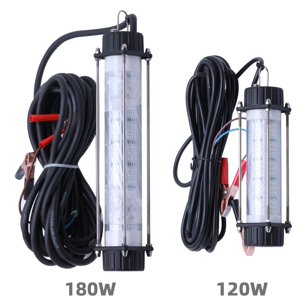 Luz de pesca submarina LED potente verde y blanco para calamar