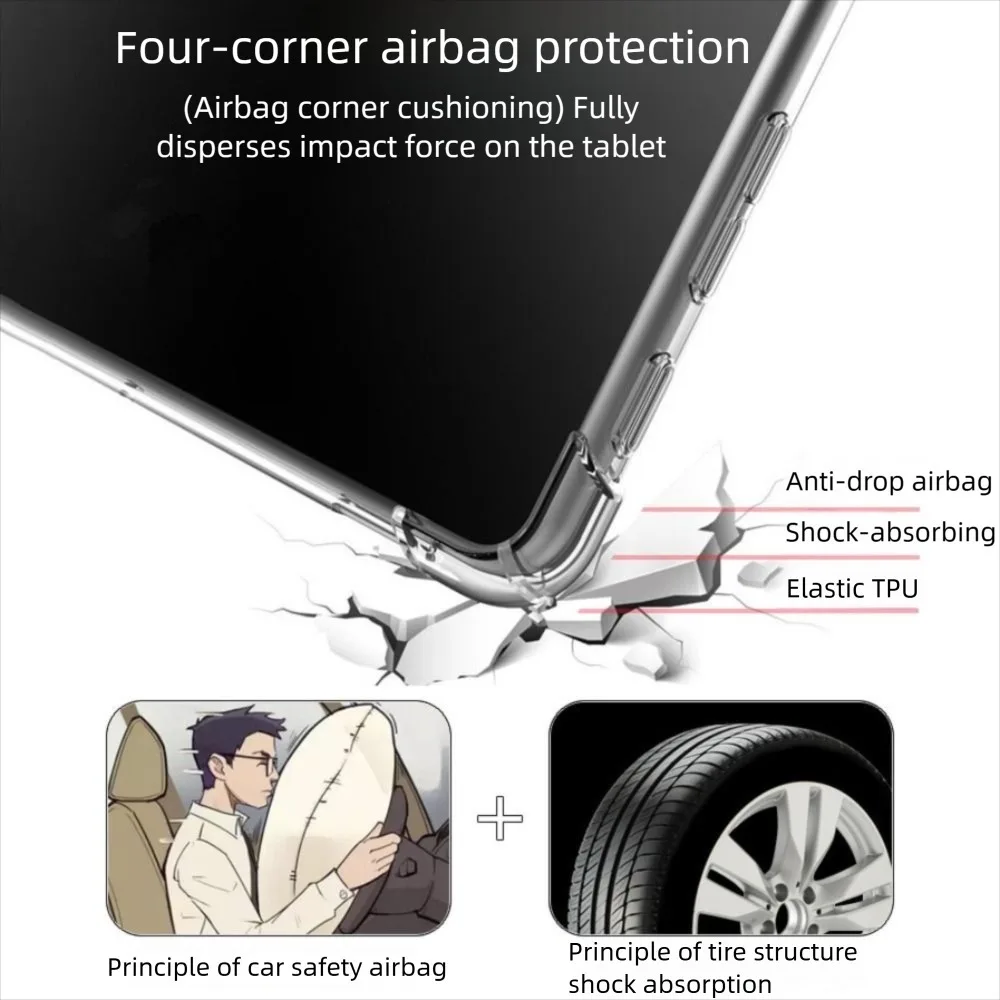 Funda transparente para tableta con Airbag de 11,1 pulgadas TB710FU, funda protectora a prueba de arañazos, a prueba de golpes y anticaída para Lenovo Xiaoxin Pad Pro GT 2025 - imagen 2