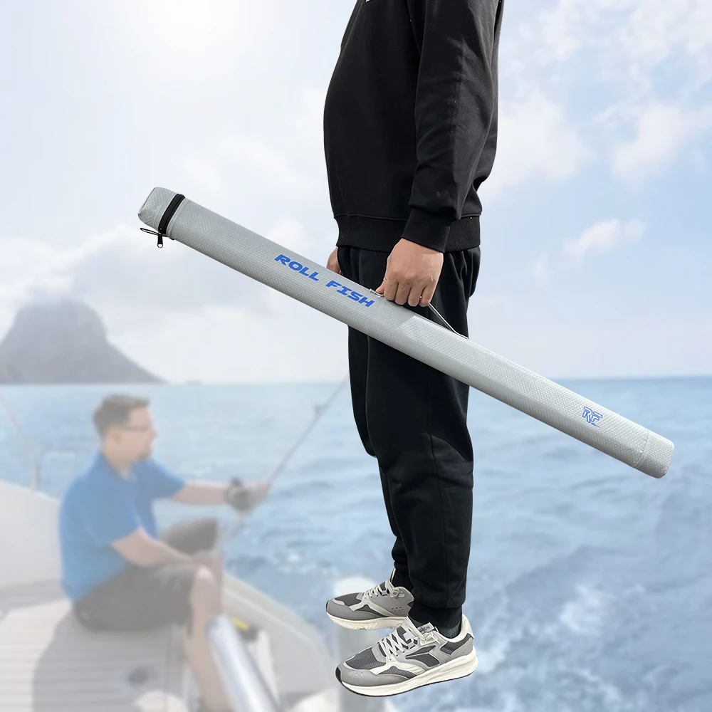 ROLLFISH Travel Portable Fishing Rod Storage Bag Triangle Anti-roll Waterproof Hard Shell 100/105/115/130/145/150cm - imagen 5