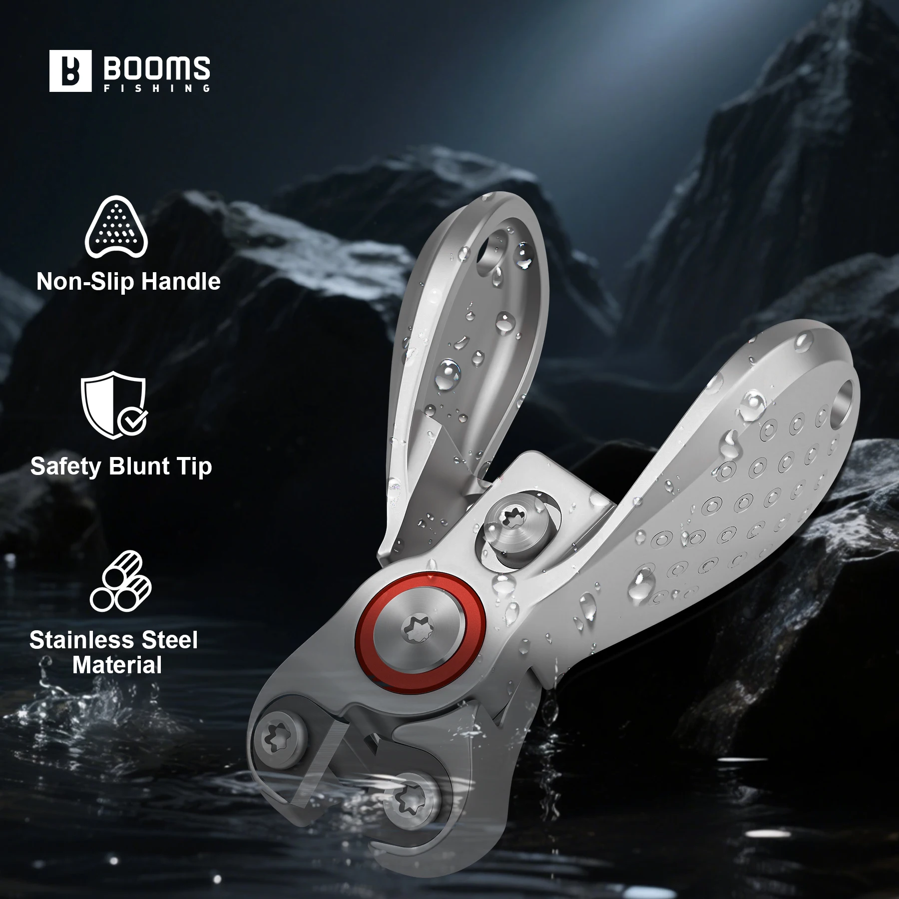 Booms pesca LC1 cortador de línea de pesca portátil Mini tijeras de línea trenzada de acero inoxidable herramienta pequeña de cortadores de líneas Mono y fluoro - imagen 2