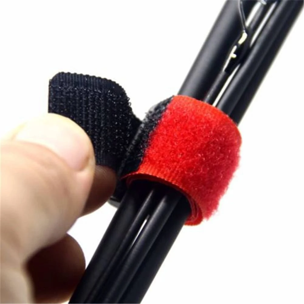 10 Uds. De soporte de amarre para caña de pescar, correa de sujeción, gancho, lazos, cinturón, correas para caña de pescar, cinta mágica, bandas, correa para cinturón - imagen 3