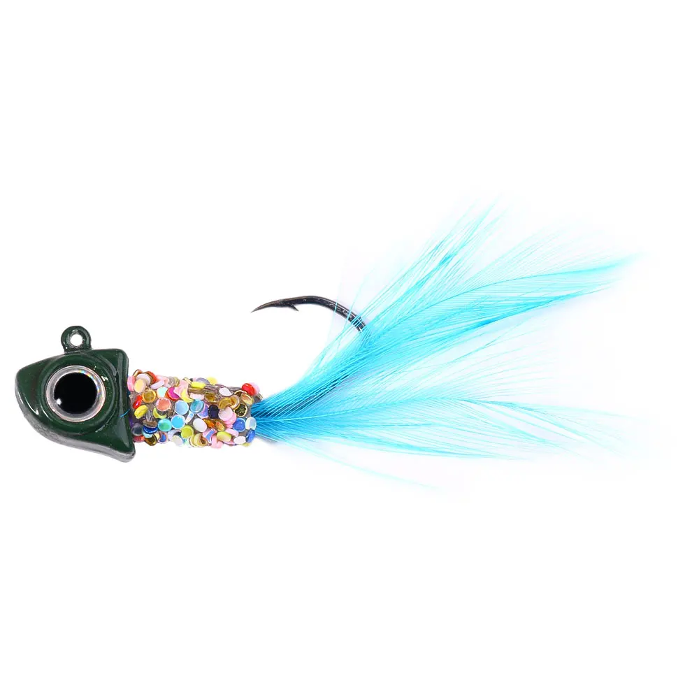 Señuelos de Marabú – Jig de Pluma con Anzuelo Afilado para Lubina - imagen 2