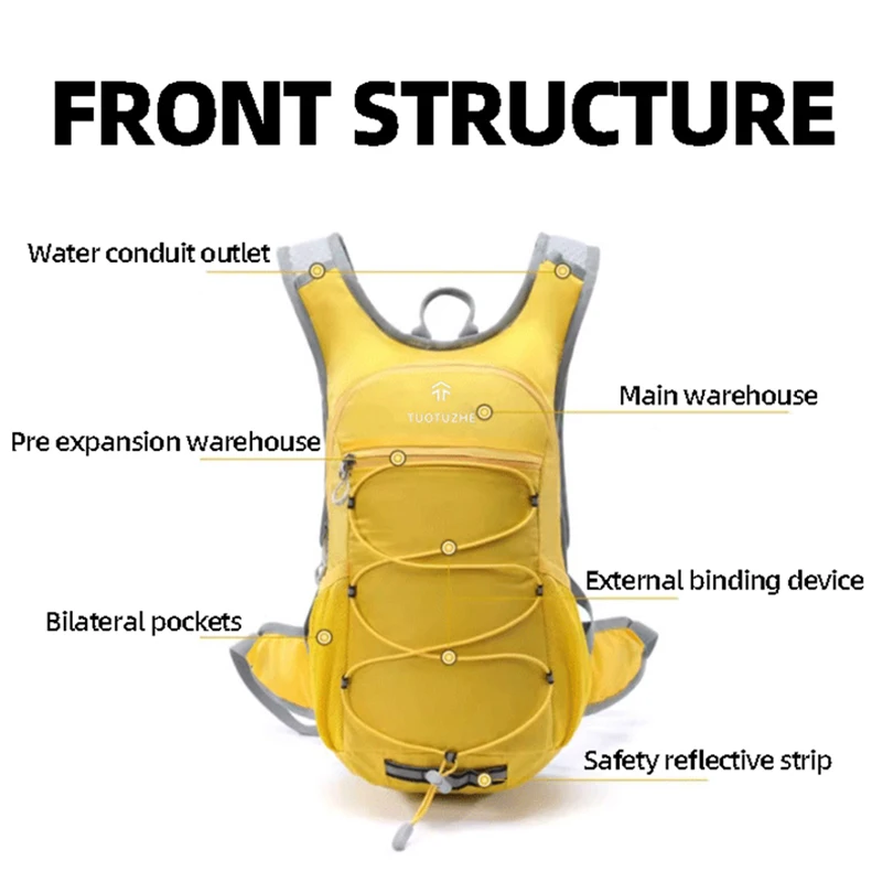 Mochila de pesca senderismo escalada Camping ciclismo bolsa hidratación agua ligero deportes al aire libre entrenamiento correr mochila bolsas - imagen 3