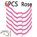 6pcs Rose