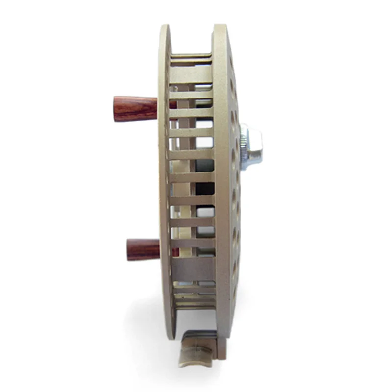 Carrete de pesca con mosca de Metal, accesorio para mano izquierda y derecha, 100mm, 130mm de diámetro, para pesca en hielo y agua dulce - imagen 5