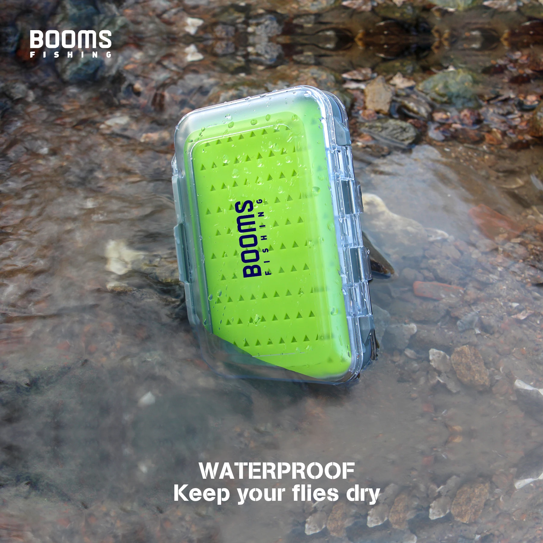 Booms Pesca FFB Pesca con Mosca Caja Transparente Caja de dos caras Caja de almacenamiento de cebo al aire libre Herramientas de pesca Accesorios - imagen 4