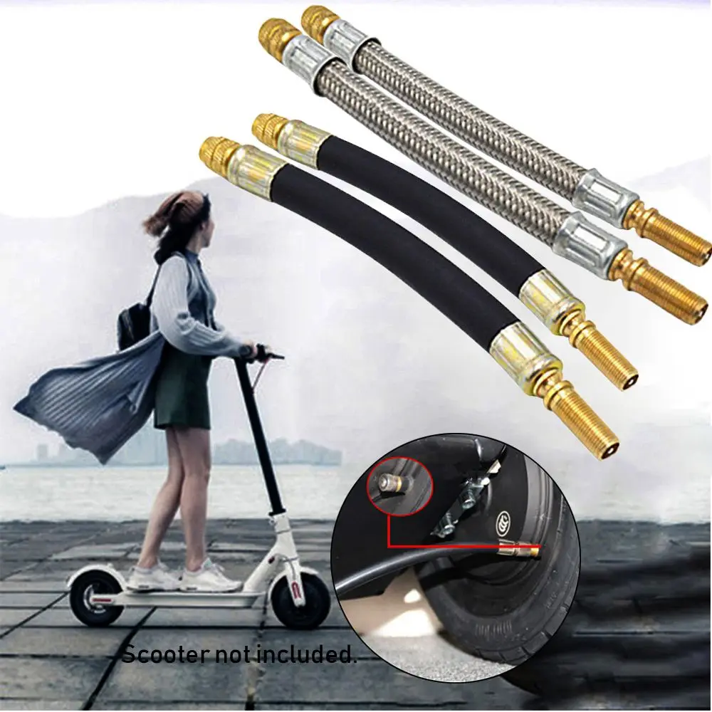 Herramienta accesorios para patinete eléctrico, adaptador de válvula para patinete, bomba de aire, boquilla extendida, boquillas de silicona para Xiaomi Mijia M365