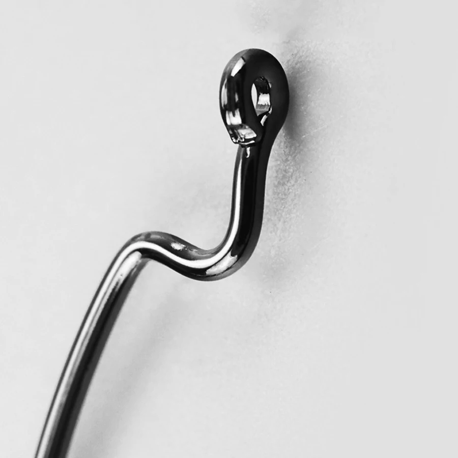 Anzuelos de pesca de gusano, 20 piezas, anzuelo de púas con manivela, anzuelo de acero rico en carbono, anzuelo compensado de espacio amplio, aparejos de anzuelo de mar de gusano suave - imagen 5