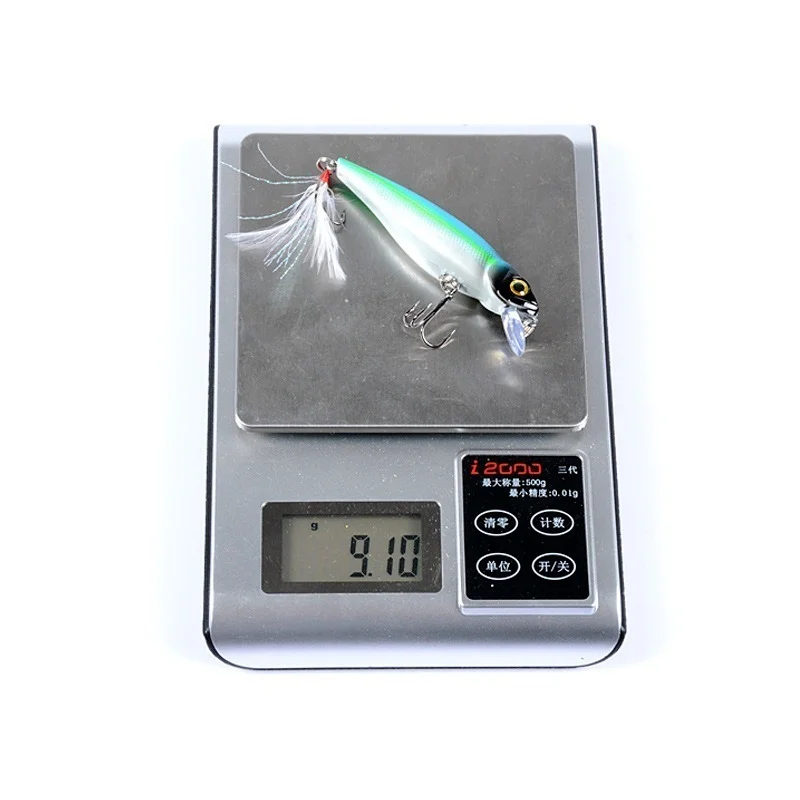 Señuelo de Pesca de pececillos, anzuelos de Pesca de 8,6 cm/9g, aparejos Wobbler, Crankbait, cebo duro Artificial de Japón, Swimbait, 1 unidad - imagen 4