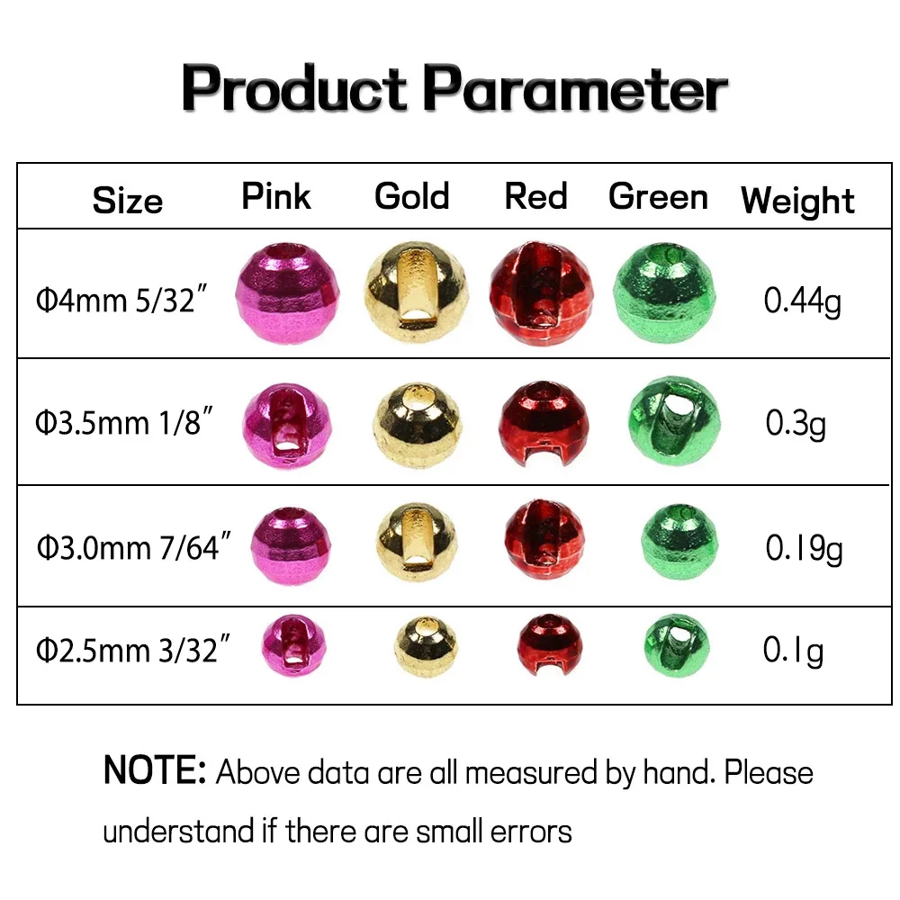 Bimoo, 20/40 Uds., pesca con mosca, cuentas facetadas ranuradas, cuentas de atado para discoteca, plantilla de hundimiento rápido, ninfas, serpentina, señuelos de peces de trucha - imagen 3
