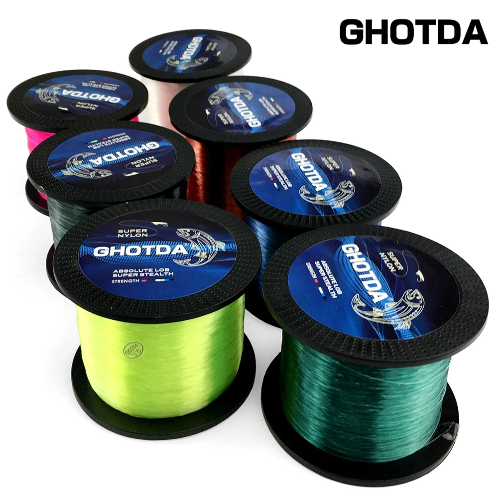 GHOTDA-Hilo de pescar de nailon japonés, monofilamento, para pesca de carpa, Mosca, hielo, 1000M - imagen 4