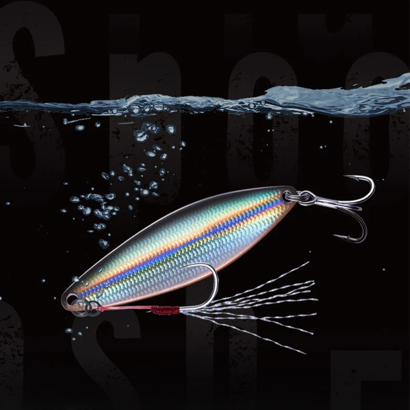 EWE Shansha-señuelo de pesca con plantilla de caída lenta, lentejuelas de Metal VIB, 7/11/14/18/22/28g, capa de natación completa, cebo falso Wobbler Artificial - imagen 3