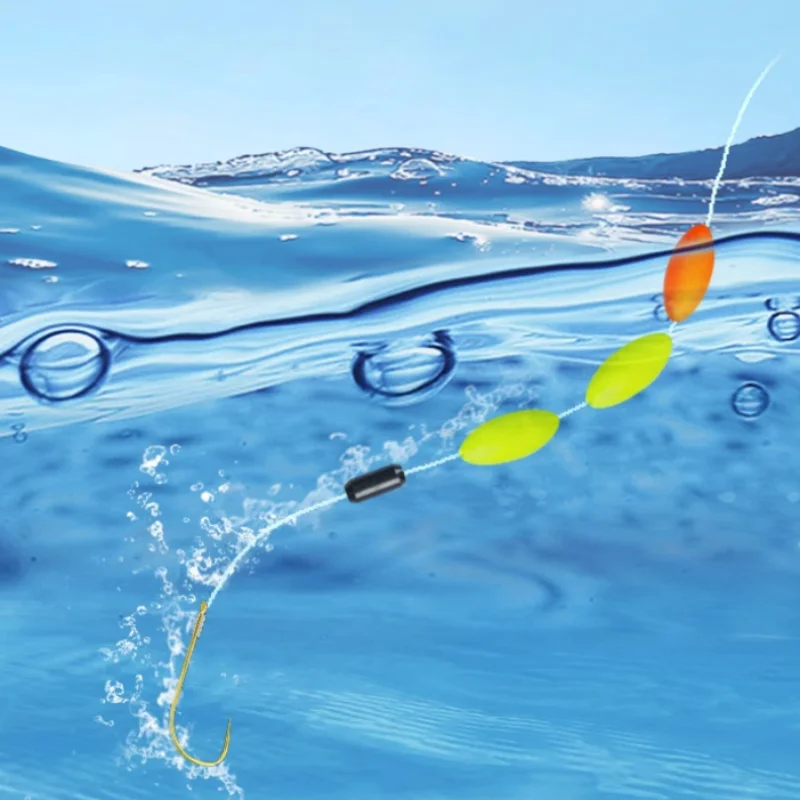 Señor de pesca submarina con colores vibrantes y un gancho para captar peces