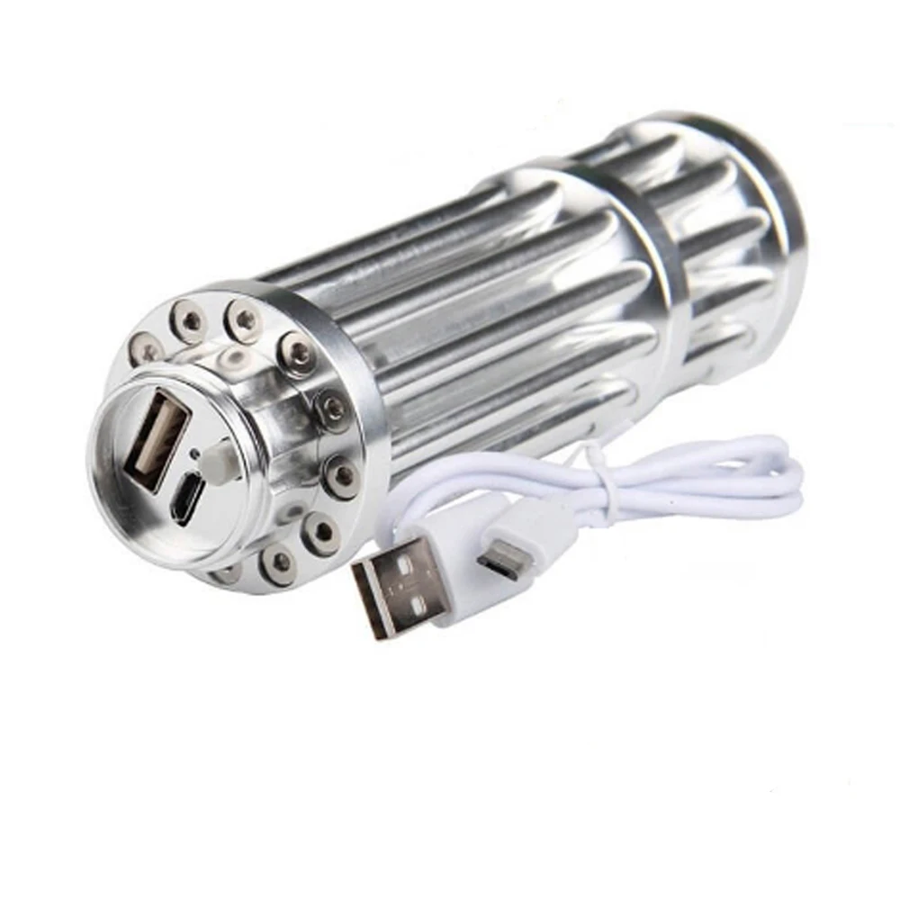 Mini puntero láser verde USB LED lindo láser violeta verde para gatos juguete interactivo luminoso animación puntero pluma de luz - imagen 4