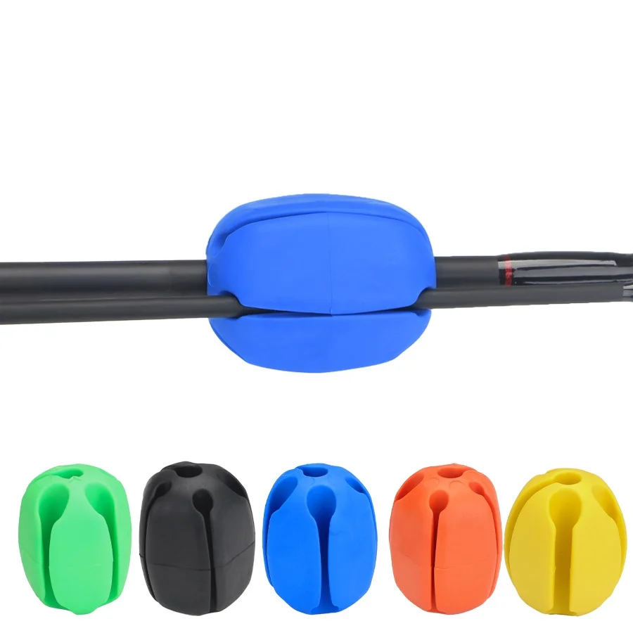 NGB-caña de pescar con bola fija, protección anticolisión de silicona, tapón de Clip para caña de pescar, accesorios duraderos para pesca de carpa, 1 ud. - imagen 2