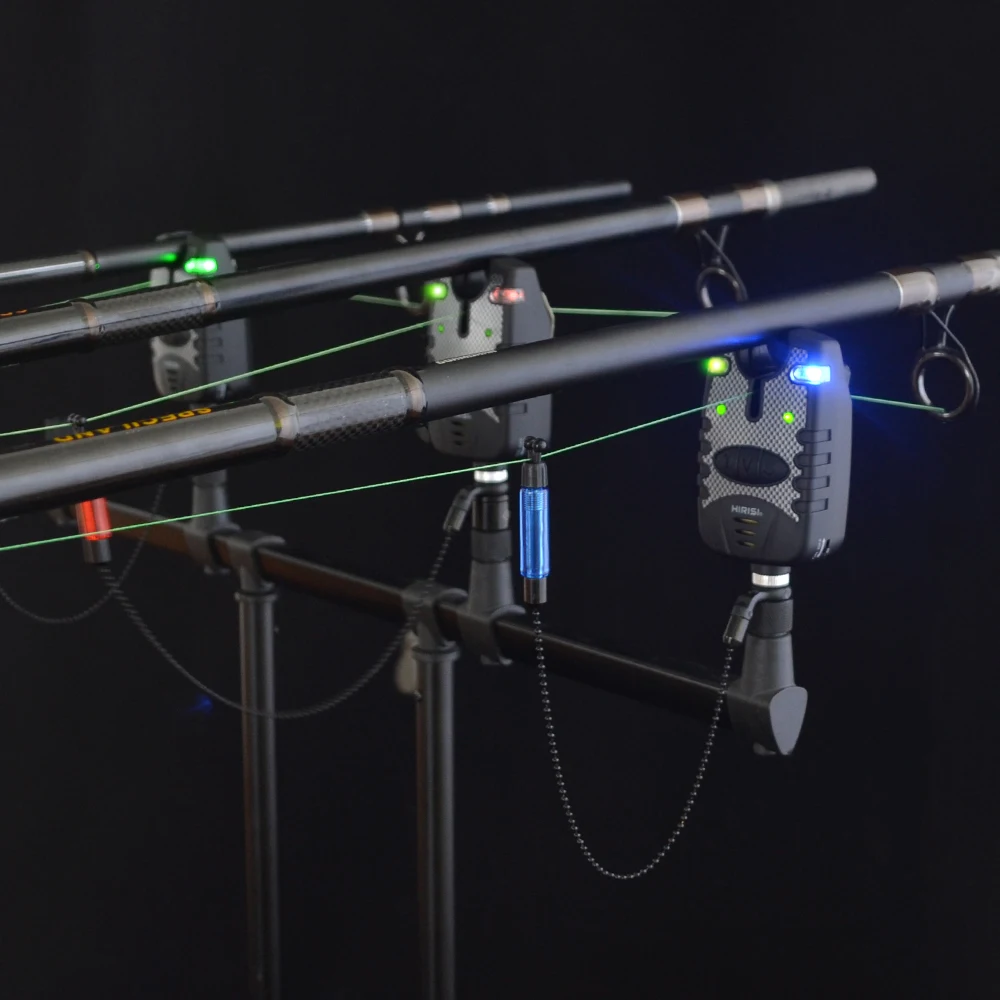 Alarmas de pesca con Swingers de 3 colores, juego de indicadores de alarma de mordida de pesca, B1113B, 3 uds. - imagen 3