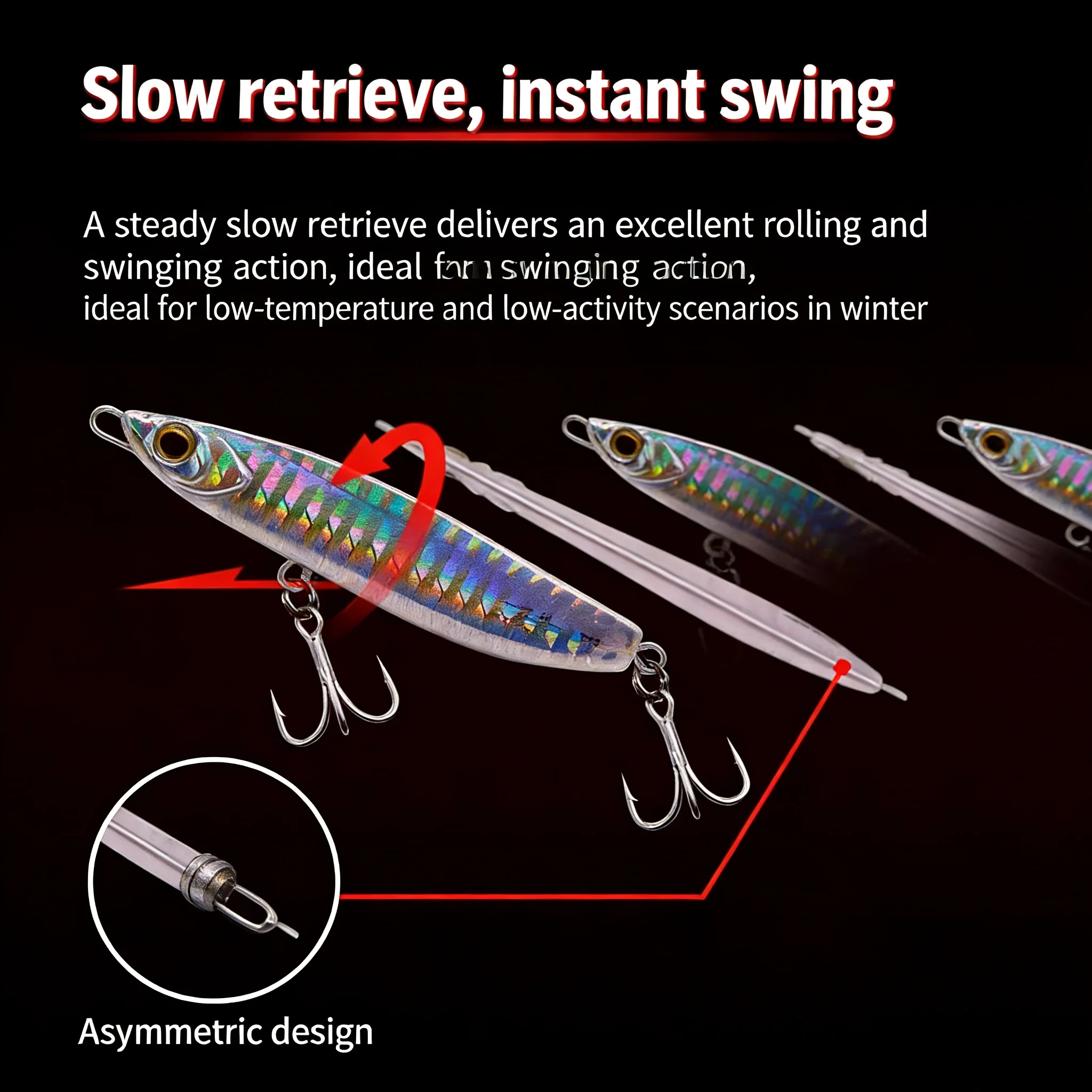 EWE Flash Jig metálico volador para lubina - imagen 3
