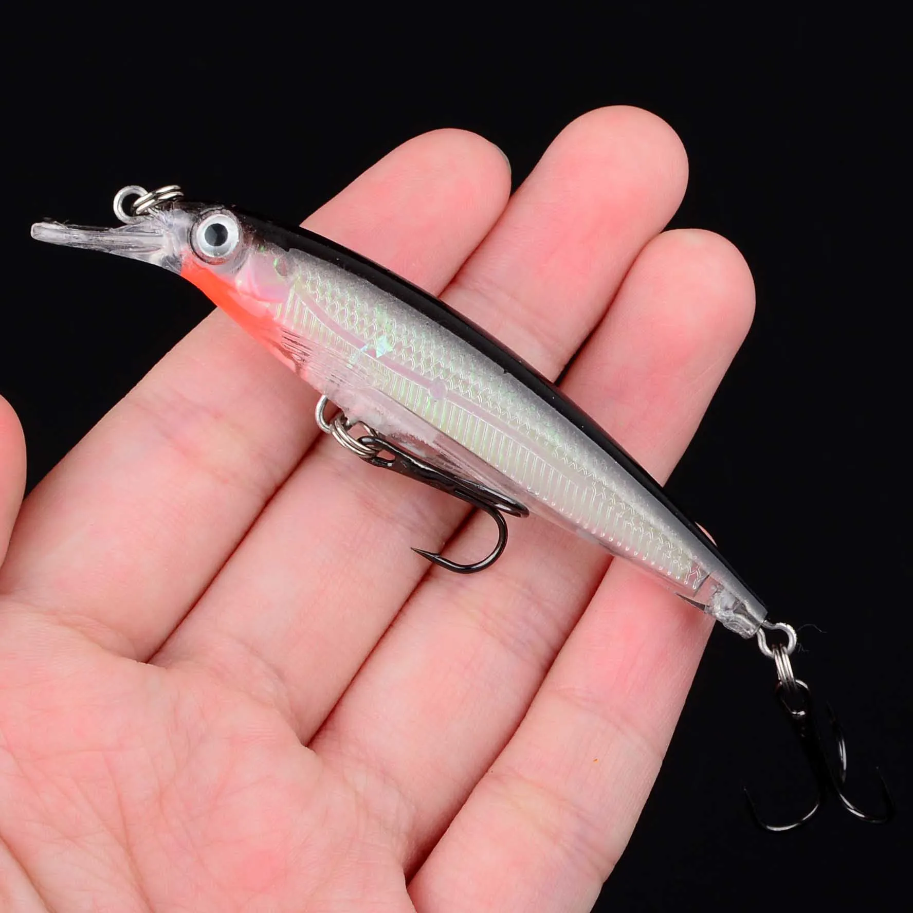 Señuelo de pesca Minnow, cebo duro Artificial, Wobbler biónico, Crankbait, lubina, carpa, Lucio, aparejos de pesca, 1 ud. - imagen 4