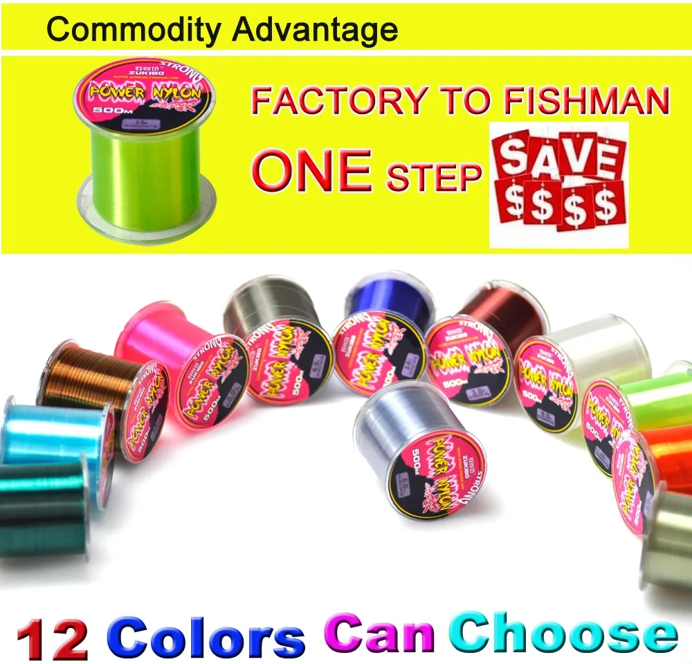 Línea Nylon 500M ZUKIBO 5-40LB - vista principal